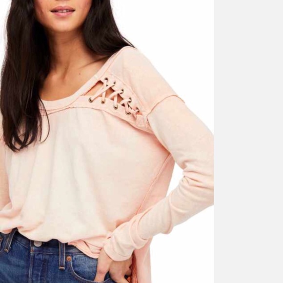 Free People New Lace up Top NWT - Picture 8 of 8
